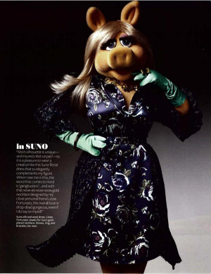 miss piggy style icon instyle magazine fashion shoot mac cosmetics ...
