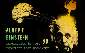 Wallpaper Albert Einstein, albert einstein, quote, brain, explosion ...