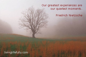 In this noisy, restless, bewildering age, there is a great need for ...