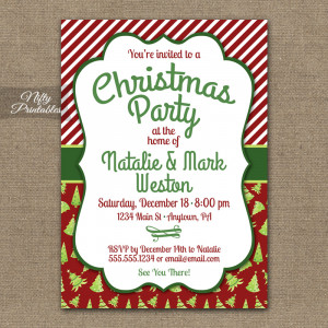 Cute Christmas Party Invitations