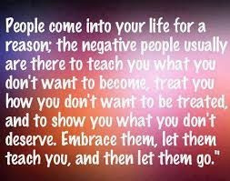 Let go of negative people