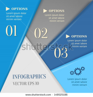 Vector overlapping progress background / product choice or versions ...