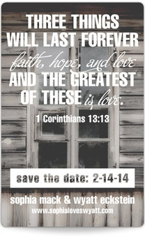 Quotes/Sayings - Save the Date Magnets - Rustic Retreat