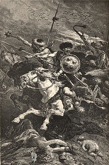 19th Century portrayal of the Huns as barbarians