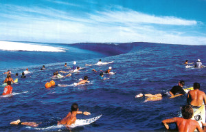 Teahupoo surfing freak wave