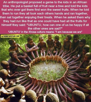 UBUNTU - I loved going to South Africa and being surrounded by people ...