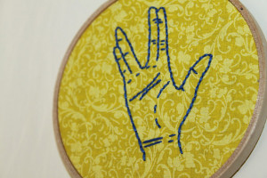 Star Trek Quote/ Vulcan Salute Hand Embroidery Hoop Art/ Hoop Home ...