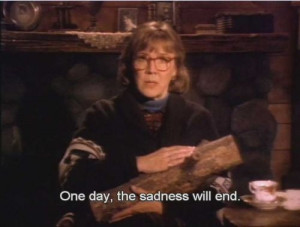 twin peaks log lady: one day the dasness will end