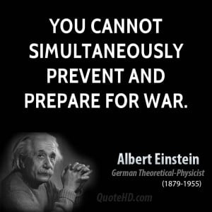 Albert Einstein War Quotes