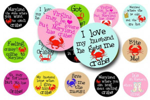 INSTANT Download Fun Maryland Crab sayings 1 by groovygraphics, $2.00