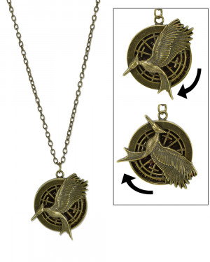 ... Catching Fire Movie (Mockingjay with Secret Quote) Necklace Preview
