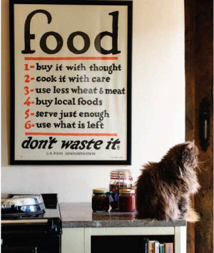 This image appeals to me for numerous reasons. That poster is old food ...