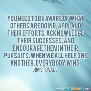 Great quote from Jim Stovall
