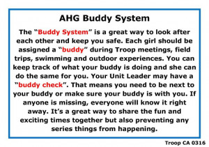 Joining Award Requirement #10: Understanding the Buddy System. Please ...