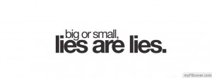 Lies are Lies facebook cover