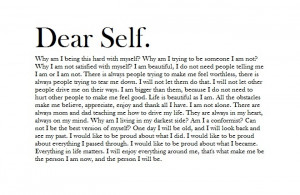 Dear Self: