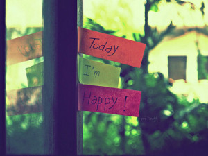 Today I'm happy!