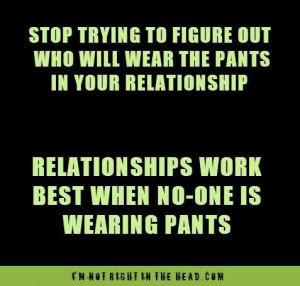 Who wears the pants?