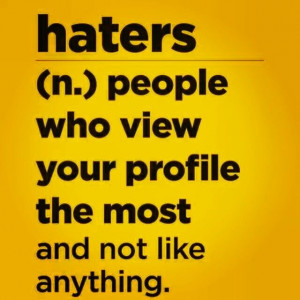 Instagram Quotes About Haters Haters quote .lol