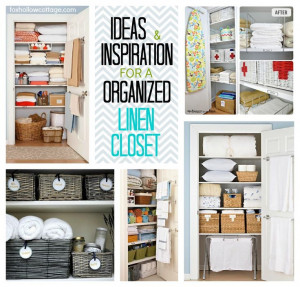 Project Linen Closet; clean and organize. Ideas for #diy #closet # ...