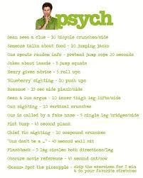 Psych Workout - pretty sure this would kill me.