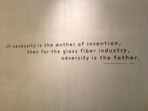 One of the interesting quotes from the museum wall