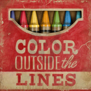 Color Outside the Lines - Inspirational Canvas Wall Art | Oopsy daisy