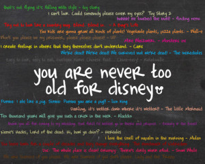 ... You Are Never Too Old For A Disney Movies Photos - Profile Pictures