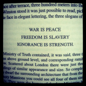 quotes #1984 #war #peace #GeorgeOrwell
