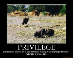 PRIVILEGE - demotivational poster