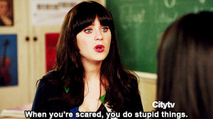 new girl zooey deschanel animated GIF