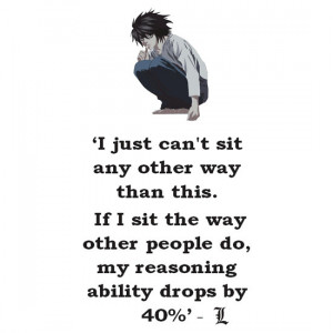 TotoroXkawaii › Portfolio › Death Note - L + Quote