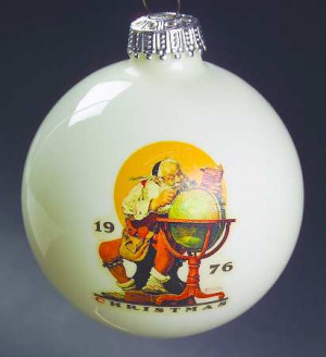 Norman Rockwell-Ball Ornament