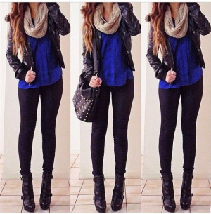 ! Great winter outfitStyle, Clothing, Cobalt Blue, Fall Winte, Winter ...