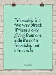 Quotes On Friendship Being A Two Way Street ~ One Sided Friendship on ...