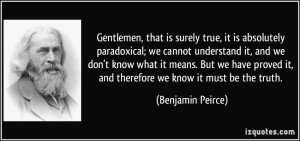 Gentlemen, that is surely true, it is absolutely paradoxical; we ...