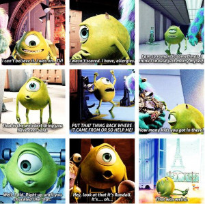 Movie, Monsters Inc Movie Quotes, Mike Wasowski, Monsters Inc Quotes ...