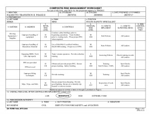 Compostie Risk Management Worksheet Doc picture