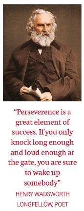 Perseverance is a great element of success.