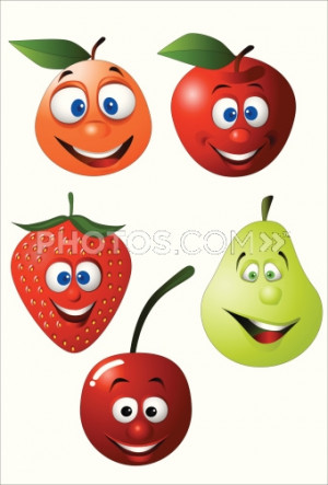 ... Fruit Orange Banana Raspberry With Cute Funny Sayings wallpaper