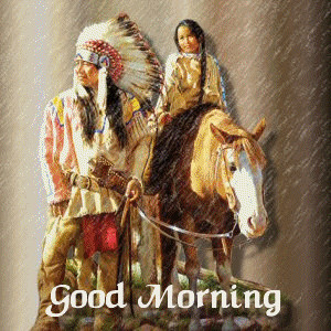 Indian and Horse - Good Morning4