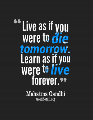 Mahatma Gandhi Quote Poster 001