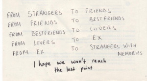 hope we won't reach the last point