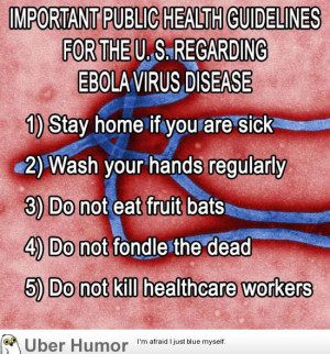 Public health guidelines on ebola, from 4chan