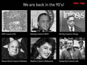 We are back in the 90s. Hiten Raja