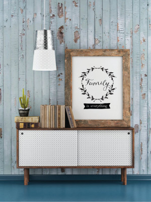 Family is Everything Printable Inspirational Quote Digital Art Wall ...