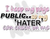 Keep My Page Public.. myHotComments.com