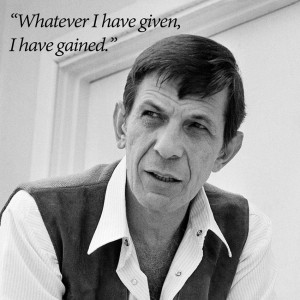 Goodbye to Leonard Nimoy , who died Friday at age 83. You have been ...