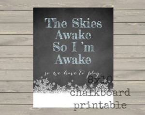 INSTANT FROZEN Theme Chalkboard Quo te Wall Art Printable File 8x10 ...