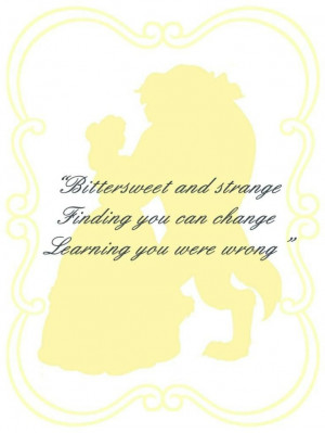 Great quote from Beauty and the Beast
